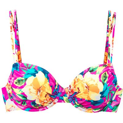Lascana Bügel-Bikini-Top Damen Pink Bedruckt Gr.40 Cup F Lascana Bügel-Bikini-Top Damen Pink Bedruckt Gr.40 Cup F