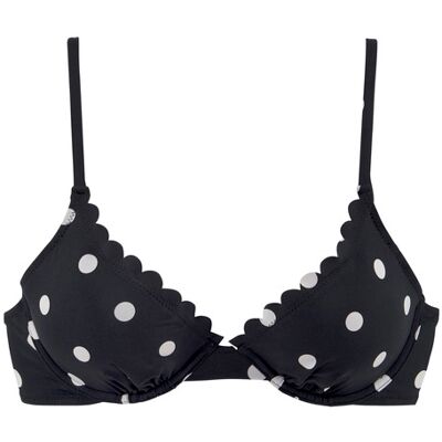 Lascana Bügel-Bikini-Top Damen Schwarz-Weiß Gr.34 Cup A Lascana Bügel-Bikini-Top Damen Schwarz-Weiß Gr.34 Cup A