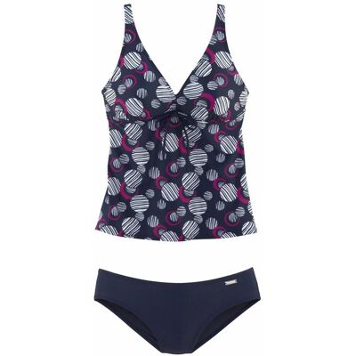 Lascana Damen Bügel-Tankini Marine-Bedruckt Gr.48 Cup D Lascana Damen Bügel-Tankini Marine-Bedruckt Gr.48 Cup D