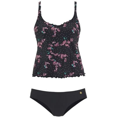 Lascana Damen Bügel-Tankini Schwarz-Bedruckt Gr.48 Cup E Lascana Damen Bügel-Tankini Schwarz-Bedruckt Gr.48 Cup E