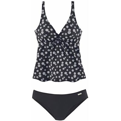 Lascana Damen Bügel-Tankini Schwarz-Weiß Gr.38 Cup B Lascana Damen Bügel-Tankini Schwarz-Weiß Gr.38 Cup B