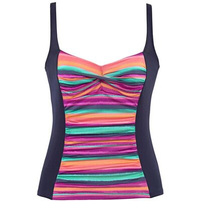 Lascana Bügel-Tankini-Top Damen Bunt-Gestreift Gr.36 Cup C Lascana Bügel-Tankini-Top Damen Bunt-Gestreift Gr.36 Cup C