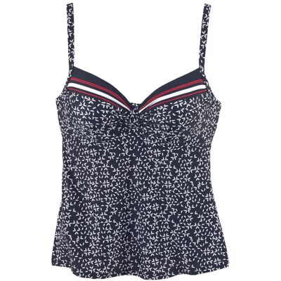 Lascana Bügel-Tankini-Top Damen Marine-Bedruckt Gr.38 Cup B Lascana Bügel-Tankini-Top Damen Marine-Bedruckt Gr.38 Cup B