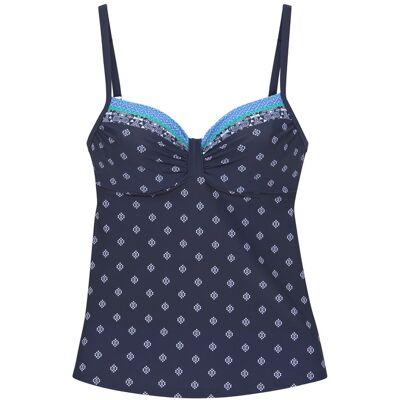 Lascana Bügel-Tankini-Top Damen Nachtblau Gr.40 Cup C Lascana Bügel-Tankini-Top Damen Nachtblau Gr.40 Cup C