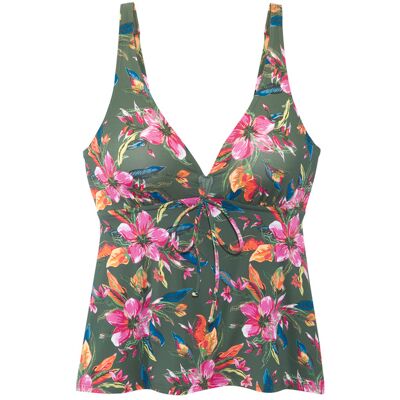 Lascana Bügel-Tankini-Top Damen Oliv Bedruckt Gr.42 Cup D Lascana Bügel-Tankini-Top Damen Oliv Bedruckt Gr.42 Cup D