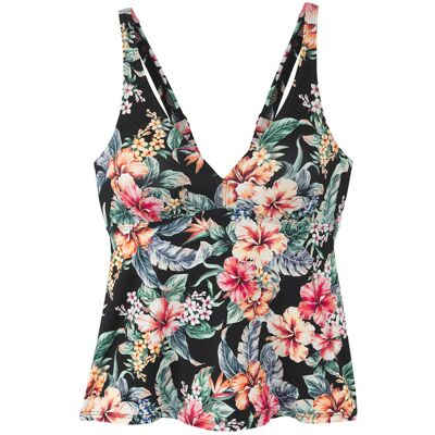 Lascana Bügel-Tankini-Top Damen Schwarz Bedruckt Gr.36 Cup B Lascana Bügel-Tankini-Top Damen Schwarz Bedruckt Gr.36 Cup B