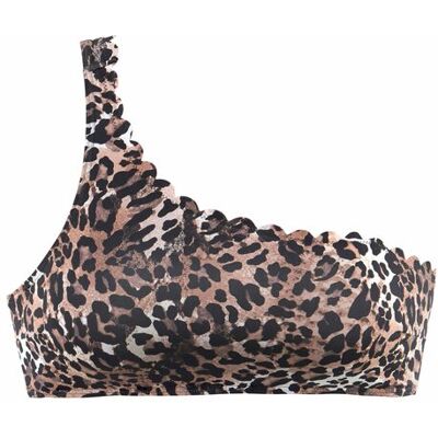 Lascana Bustier-Bikini-Top Damen Braun-Bedruckt Gr.34 Cup A/b Lascana Bustier-Bikini-Top Damen Braun-Bedruckt Gr.34 Cup A/b
