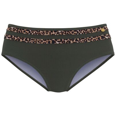 Lascana Highwaist-Bikini-Hose Damen Oliv-Leo Gr.46 Lascana Highwaist-Bikini-Hose Damen Oliv-Leo Gr.46