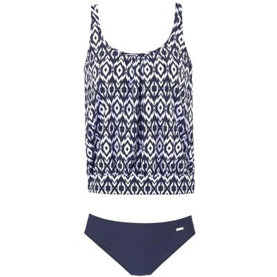 Lascana Damen Oversize-Tankini Marine-Weiß Gr.52 Lascana Damen Oversize-Tankini Marine-Weiß Gr.52