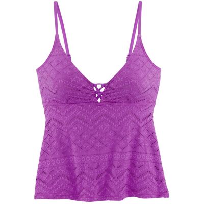 Lascana Tankini-Top Damen Lila Gr.44 Cup A/b Lascana Tankini-Top Damen Lila Gr.44 Cup A/b