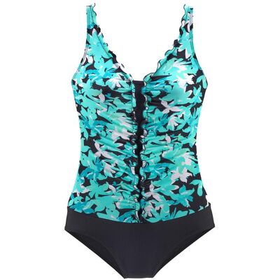 PETITE FLEUR Gr. 40 Türkis (bedruckt) Damen Badeanzug PETITE FLEUR Gr. 40 Türkis (bedruckt) Damen Badeanzug