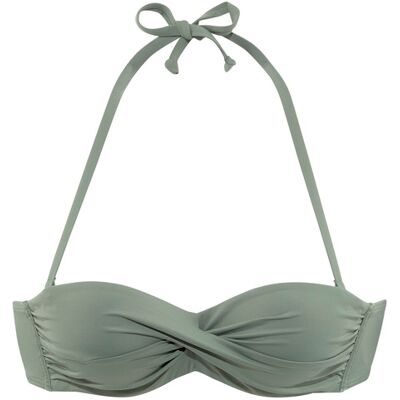S.Oliver Bandeau-Bikini-Top Damen Oliv Gr.32 Cup A S.Oliver Bandeau-Bikini-Top Damen Oliv Gr.32 Cup A