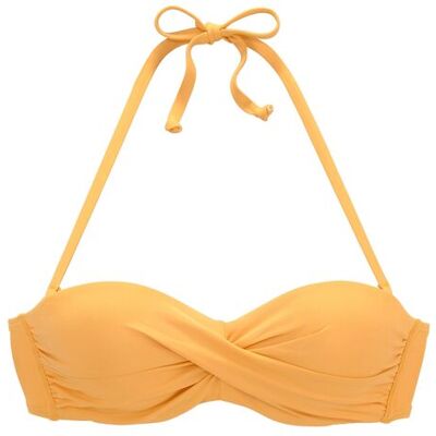S.Oliver Bügel-Bandeau-Bikini-Top Damen Gelb Gr.40 Cup C S.Oliver Bügel-Bandeau-Bikini-Top Damen Gelb Gr.40 Cup C
