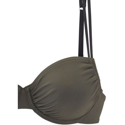 S.Oliver Bügel-Bikini-Top Damen Khaki Gr.40 Cup D S.Oliver Bügel-Bikini-Top Damen Khaki Gr.40 Cup D