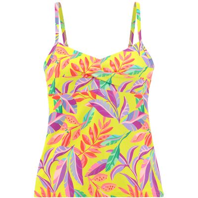 S.Oliver Bügel-Tankini-Top Damen Gelb-Bedruckt Gr.46 Cup C S.Oliver Bügel-Tankini-Top Damen Gelb-Bedruckt Gr.46 Cup C