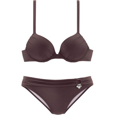 S.Oliver Push-Up-Bikini Damen Braun Gr.34 Cup A S.Oliver Push-Up-Bikini Damen Braun Gr.34 Cup A