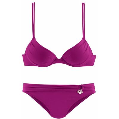 S.Oliver Push-Up-Bikini Damen Fuchsia Gr.34 Cup A S.Oliver Push-Up-Bikini Damen Fuchsia Gr.34 Cup A