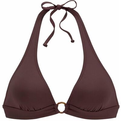 S.Oliver Triangel-Bikini-Top Damen Braun Gr.38 Cup C/d S.Oliver Triangel-Bikini-Top Damen Braun Gr.38 Cup C/d