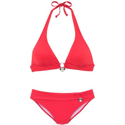 S.Oliver Triangel-Bikini Damen Rot Gr.34 Cup C/d S.Oliver Triangel-Bikini Damen Rot Gr.34 Cup C/d