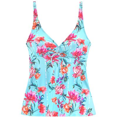 Sunseeker Bügel-Tankini-Top Damen Hellblau-Bedruckt Gr.38 Cup C Sunseeker Bügel-Tankini-Top Damen Hellblau-Bedruckt Gr.38 Cup C