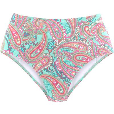 Venice Beach Highwaist-Bikini-Hose Damen Mint-Bedruckt Gr.38 Venice Beach Highwaist-Bikini-Hose Damen Mint-Bedruckt Gr.38