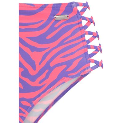 Venice Beach Highwaist-Bikini-Hose Damen Violett-Koralle Gr.36 Venice Beach Highwaist-Bikini-Hose Damen Violett-Koralle Gr.36