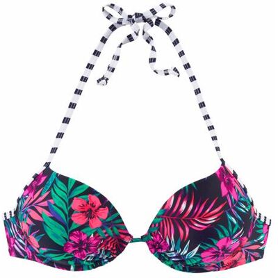 Venice Beach Push-Up-Bikini-Top Damen Marine-Bedruckt Gr.40 Cup A Venice Beach Push-Up-Bikini-Top Damen Marine-Bedruckt Gr.40 Cup A