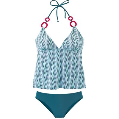 Vivance By Lascana Damen Tankini Blau Bedruckt Gr.34 Cup A/b Vivance By Lascana Damen Tankini Blau Bedruckt Gr.34 Cup A/b