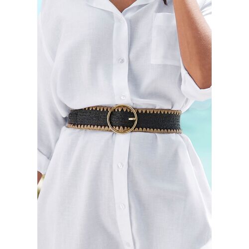 Lascana Taillengürtel Damen Schwarz / Beige Gr.95