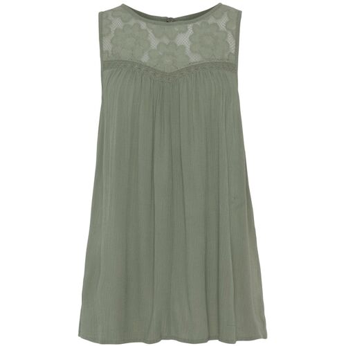 Buffalo Crepebluse Damen Salbeigrün Gr.38