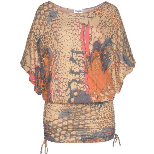 Buffalo Longshirt Damen Orange-Bedruckt Gr.36/38