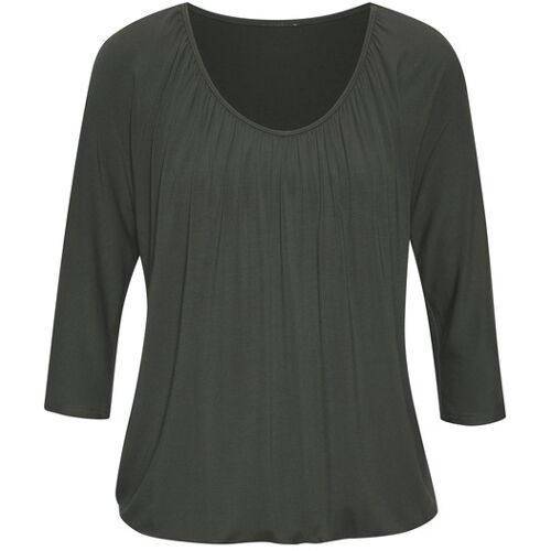 Lascana 3/4-Arm-Shirt Damen Graugrün Gr.48/50