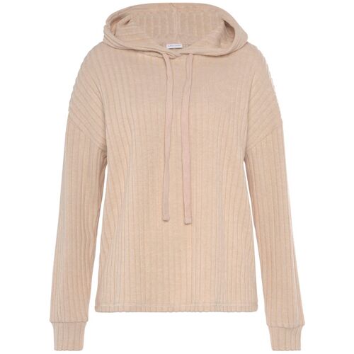 Lascana Hoodie Damen Sand-Meliert Gr.40/42