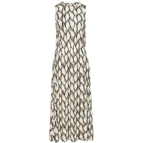 Lascana Jerseykleid Damen Creme-Khaki Bedruckt Gr.36