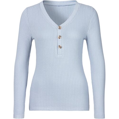 Lascana Langarmshirt Damen Hellblau Gr.44/46