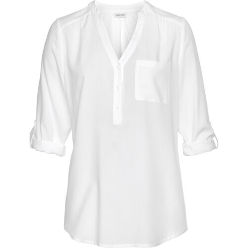 Lascana Schlupfbluse Damen Weiß Gr.34