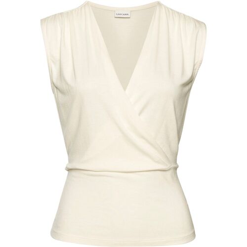 Lascana Shirttop Damen Vanille Gr.32/34