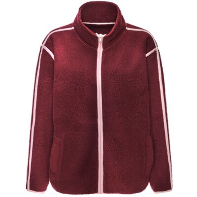 Buffalo Fleecejacke Damen Burgund Gr.32/34 Buffalo Fleecejacke Damen Burgund Gr.32/34