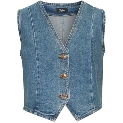 Buffalo Jeansweste Damen Blue Washed Gr.34 Buffalo Jeansweste Damen Blue Washed Gr.34