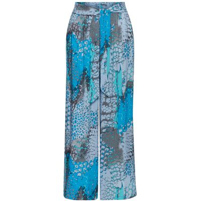 Buffalo Palazzohose Damen Blau Bedruckt Gr.36 Buffalo Palazzohose Damen Blau Bedruckt Gr.36
