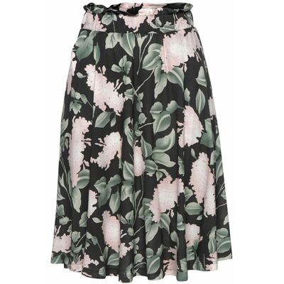 Buffalo Sommerrock Damen Schwarz-Rosa-Bedruckt Gr.36 Buffalo Sommerrock Damen Schwarz-Rosa-Bedruckt Gr.36
