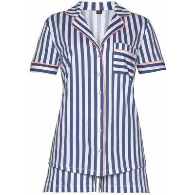 H.I.S Damen Shorty Dunkelblau-Weiß-Gestreift Gr.44/46 H.I.S Damen Shorty Dunkelblau-Weiß-Gestreift Gr.44/46