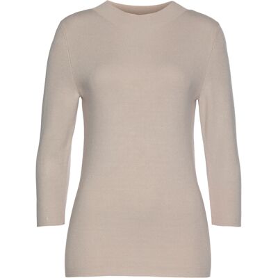 Lascana 3/4 Arm-Pullover Damen Beige-Meliert Gr.36/38 Lascana 3/4 Arm-Pullover Damen Beige-Meliert Gr.36/38