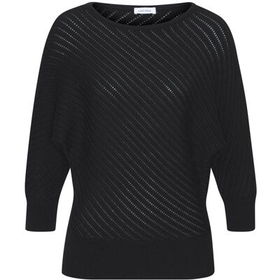 Lascana 3/4 Arm-Pullover Damen Schwarz Gr.36/38 Lascana 3/4 Arm-Pullover Damen Schwarz Gr.36/38