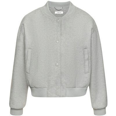 Lascana Bomberjacke Damen Grau Meliert Gr.46 Lascana Bomberjacke Damen Grau Meliert Gr.46
