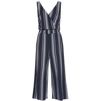 Lascana Culotte-Overall Damen Marine-Weiß-Gestreift Gr.36 Lascana Culotte-Overall Damen Marine-Weiß-Gestreift Gr.36