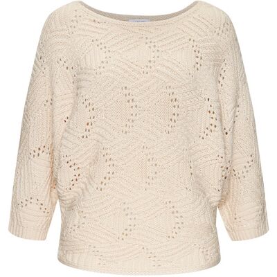 Lascana Fledermauspullover Damen Beige Gr.44/46 Lascana Fledermauspullover Damen Beige Gr.44/46