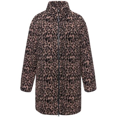 Lascana Fleecejacke Damen Leo-Braun Gr.44/46 Lascana Fleecejacke Damen Leo-Braun Gr.44/46