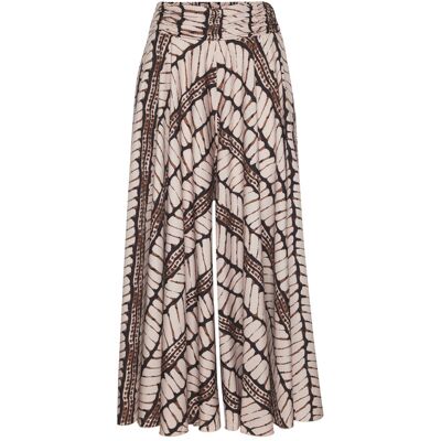 Lascana Hosenrock Damen Beige-Braun Bedruckt Gr.46 Lascana Hosenrock Damen Beige-Braun Bedruckt Gr.46