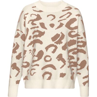 Lascana Jacquardpullover Damen Creme-Camelfarben Gr.32/34 Lascana Jacquardpullover Damen Creme-Camelfarben Gr.32/34